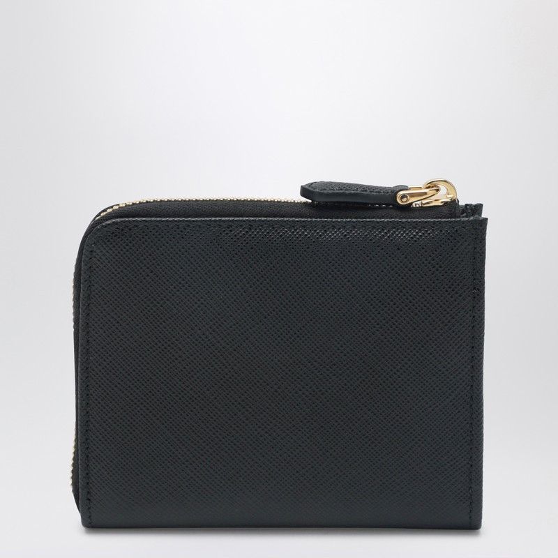Prada Prada Small Black Saffiano Leather Zip-Around Wallet Size ONE SIZE - 2 Thumbnail