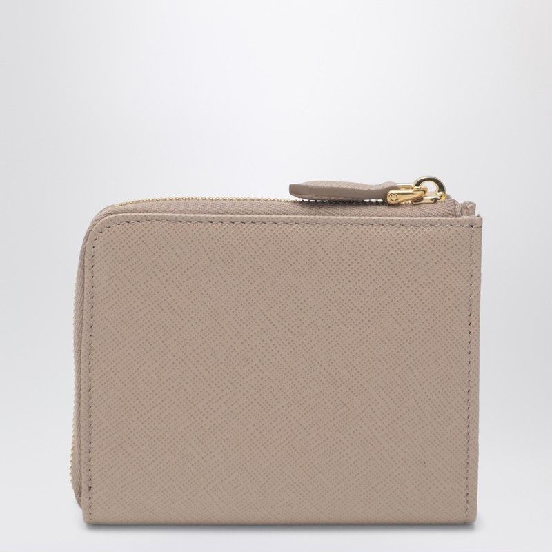 Prada Prada Small Blush Saffiano Leather Zip-Around Wallet Size ONE SIZE - 2 Thumbnail