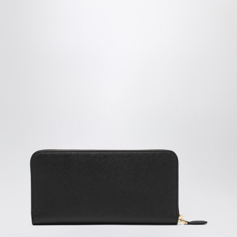 Prada Prada Black Saffiano Zip-Around Wallet Size ONE SIZE - 2 Thumbnail