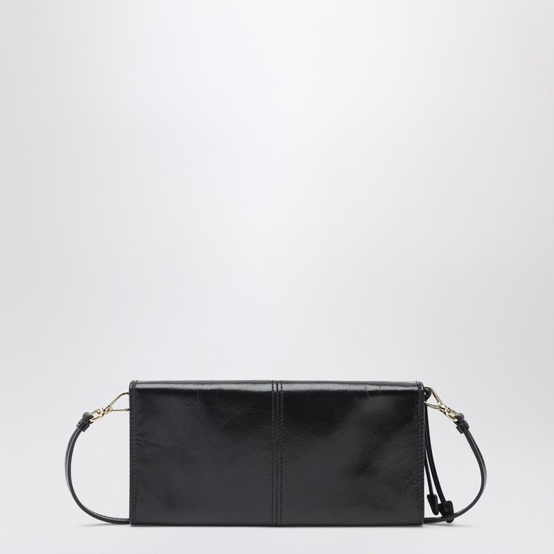 Prada Prada Black Leather Wallet With Shoulder Strap Size ONE SIZE - 2 Thumbnail