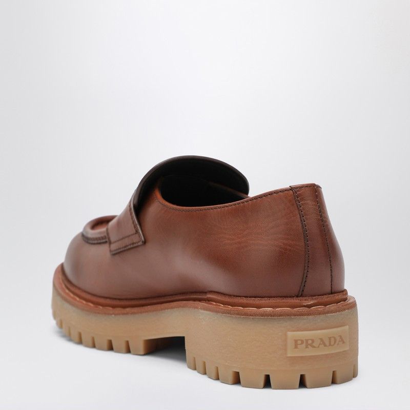 Prada Prada Ebony Leather Loafers Size US 8 / EU 41 - 2 Thumbnail