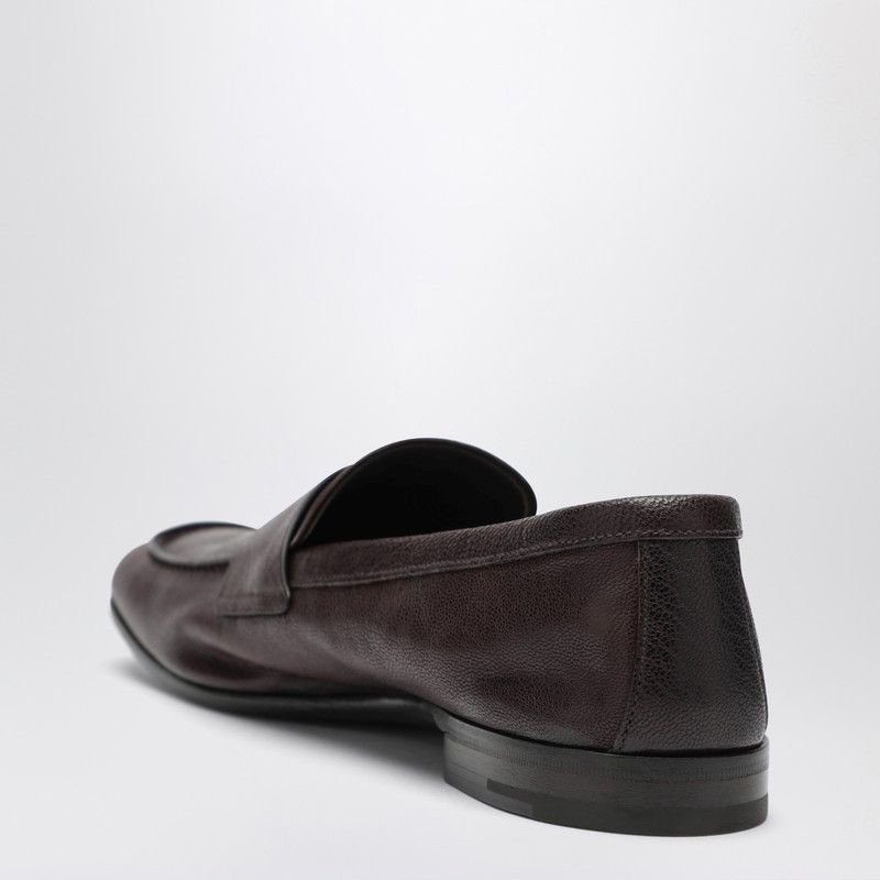 Prada Prada Dark Brown Leather Loafers Size US 10 / EU 43 - 2 Thumbnail