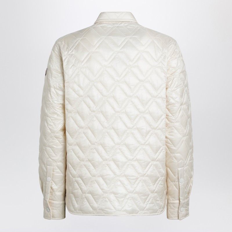 Moncler Moncler Beige Quilted Shirt Size S / US 4 / IT 40 - 2 Thumbnail
