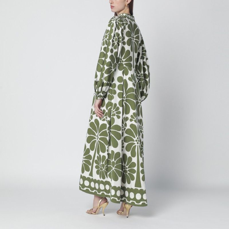Farm Rio Farm Rio Palermo Dress With Green Print Size XS / US 0-2 / IT 36-38 - 2 Thumbnail