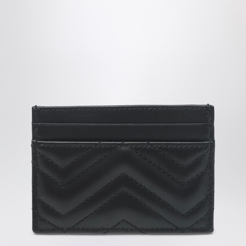 Gucci Gucci Gg Marmont Card Holder Black/Gold Size ONE SIZE - 2 Thumbnail