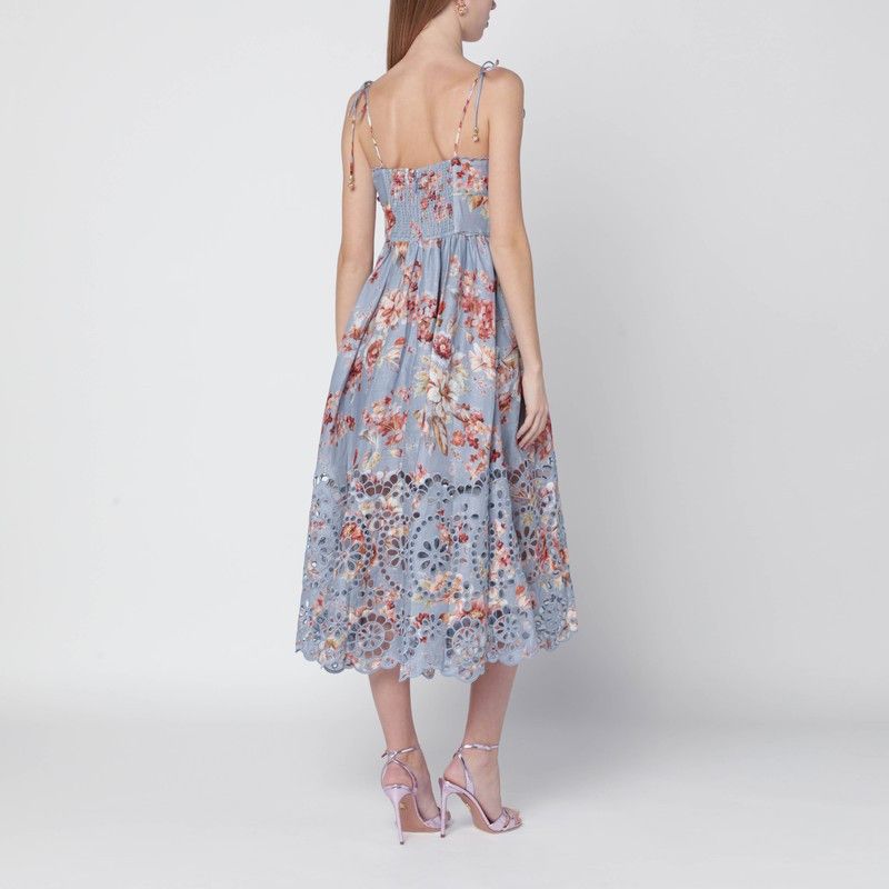 Zimmermann Zimmermann Floral-Print Linen Midi Dress Size S / US 4 / IT 40 - 2 Thumbnail