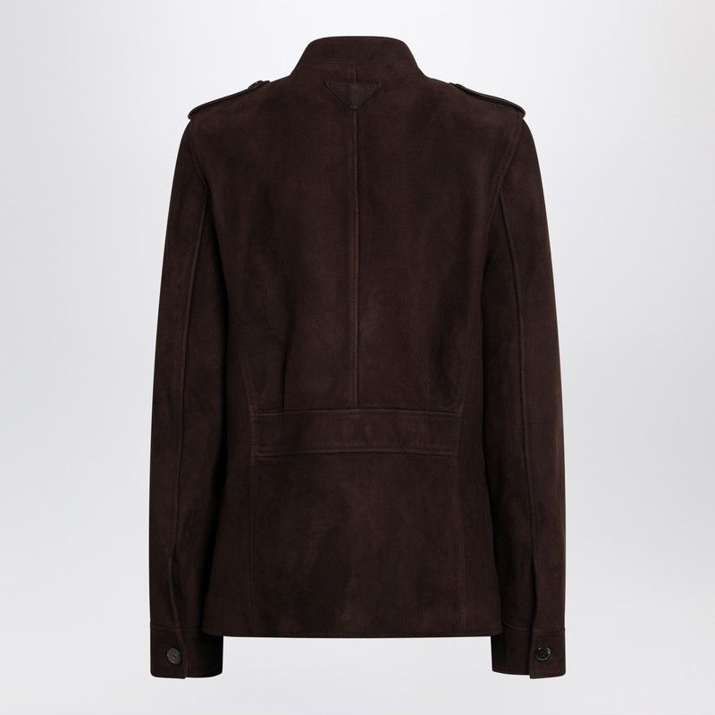 Prada Prada Coffee-Coloured Suede Jacket Size XS / US 0-2 / IT 36-38 - 2 Thumbnail