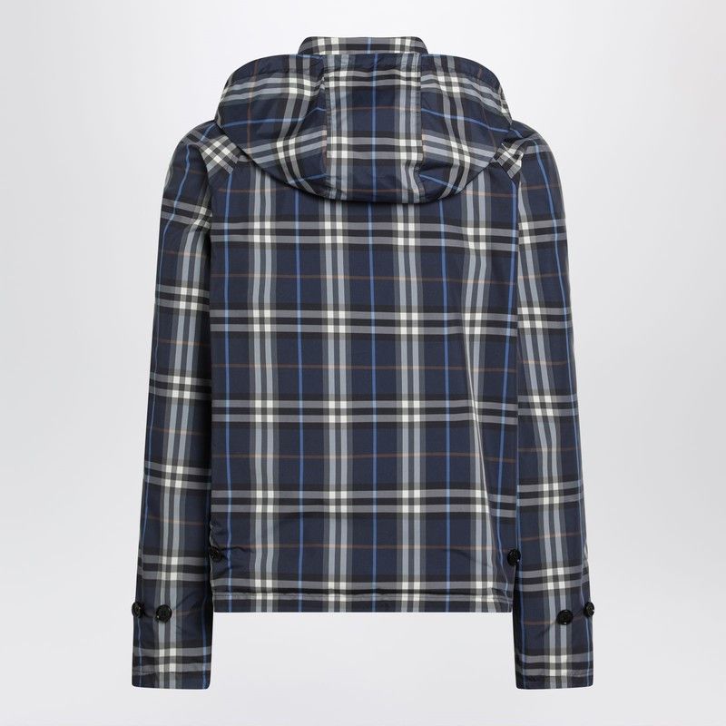 Burberry Burberry Blue Reversible Cotton Jacket With Check Pattern Size US L / EU 52-54 / 3 - 2 Thumbnail
