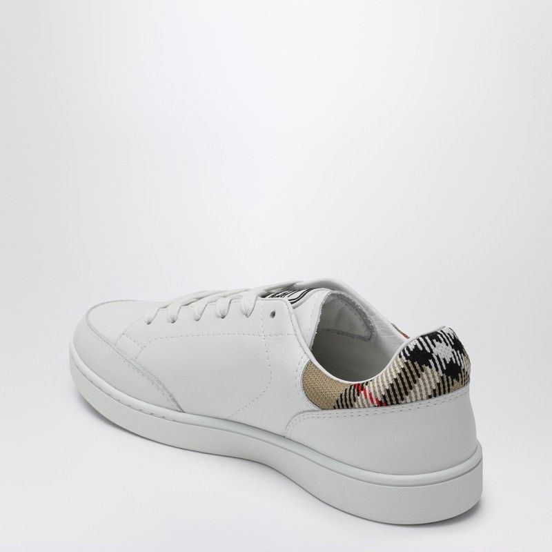 Burberry Burberry Set Sneakers In White Leather And Check Size US 7 / IT 37 - 2 Thumbnail