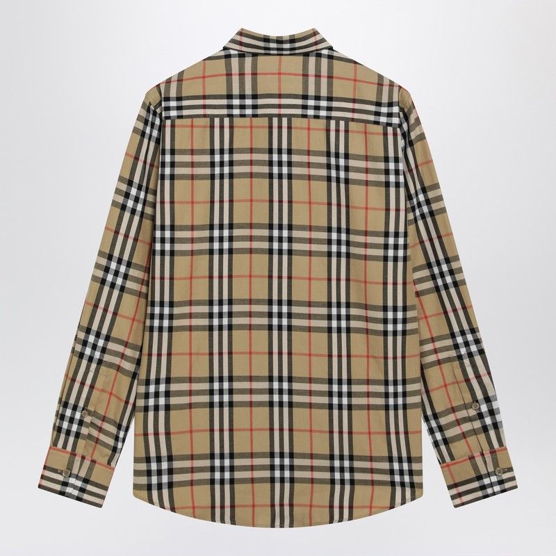 Burberry Burberry Beige Shirt With Check Pattern Size XS / US 0-2 / IT 36-38 - 2 Thumbnail