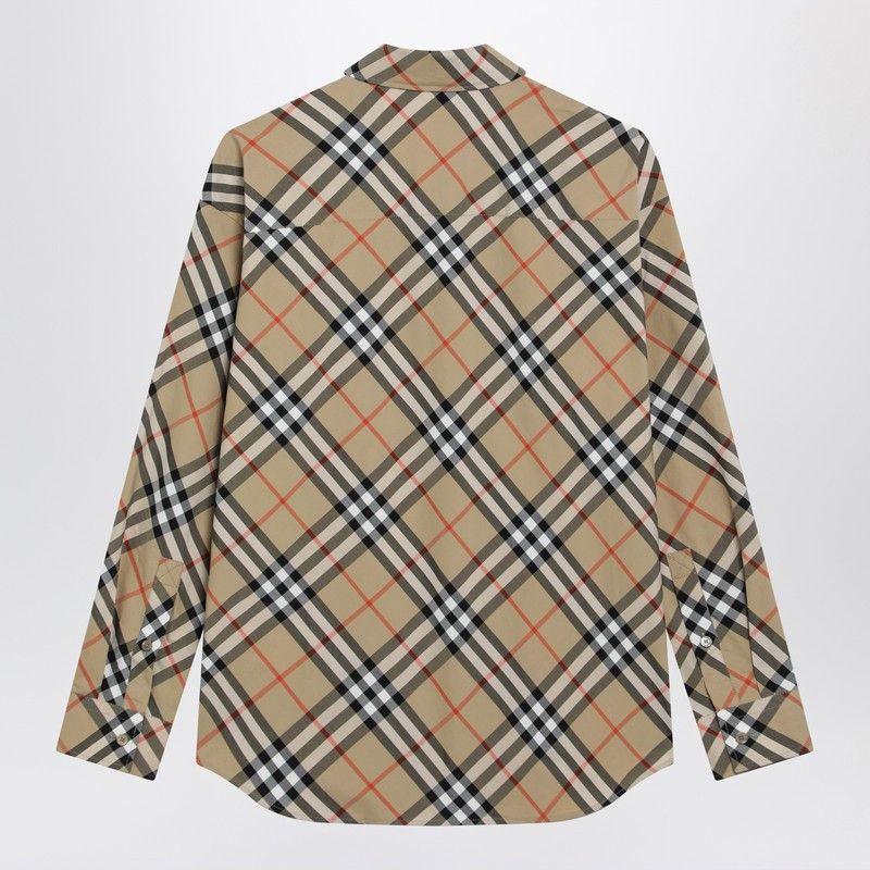 Burberry Burberry Beige Shirt With Check Pattern Size S / US 4 / IT 40 - 2 Thumbnail