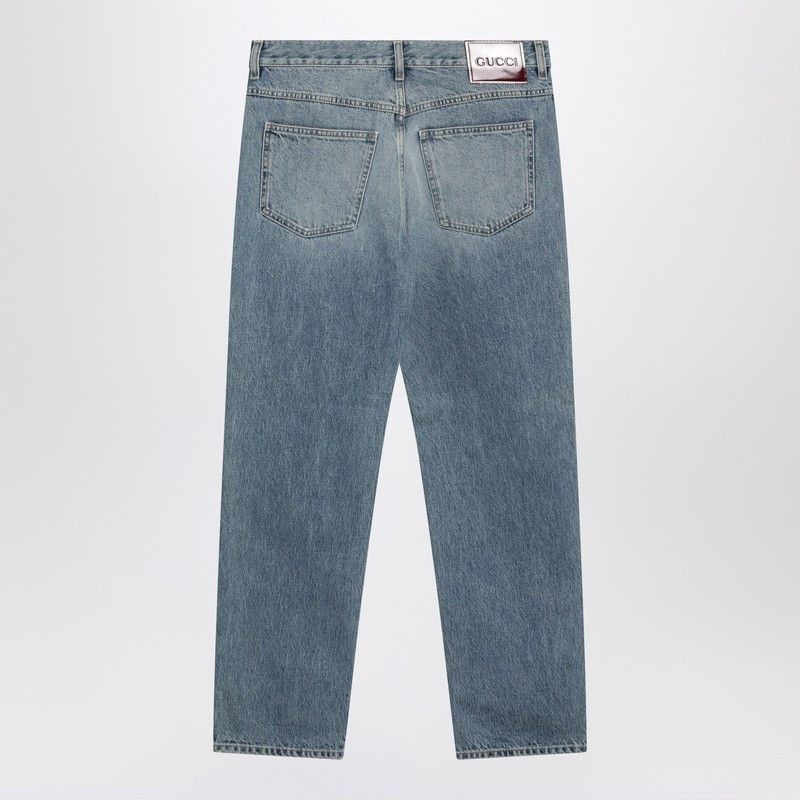 Gucci Gucci Light Blue Delave Slim-Fit Jeans Size US 32 / EU 48 - 2 Thumbnail
