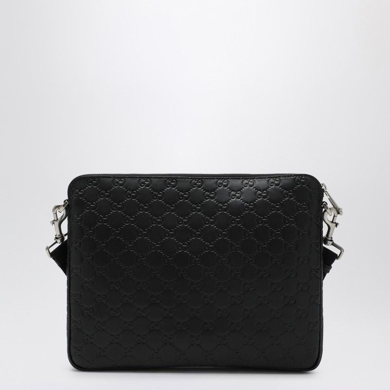Gucci Gucci Medium Black Gg Emblem Shoulder Bag Size ONE SIZE - 2 Thumbnail