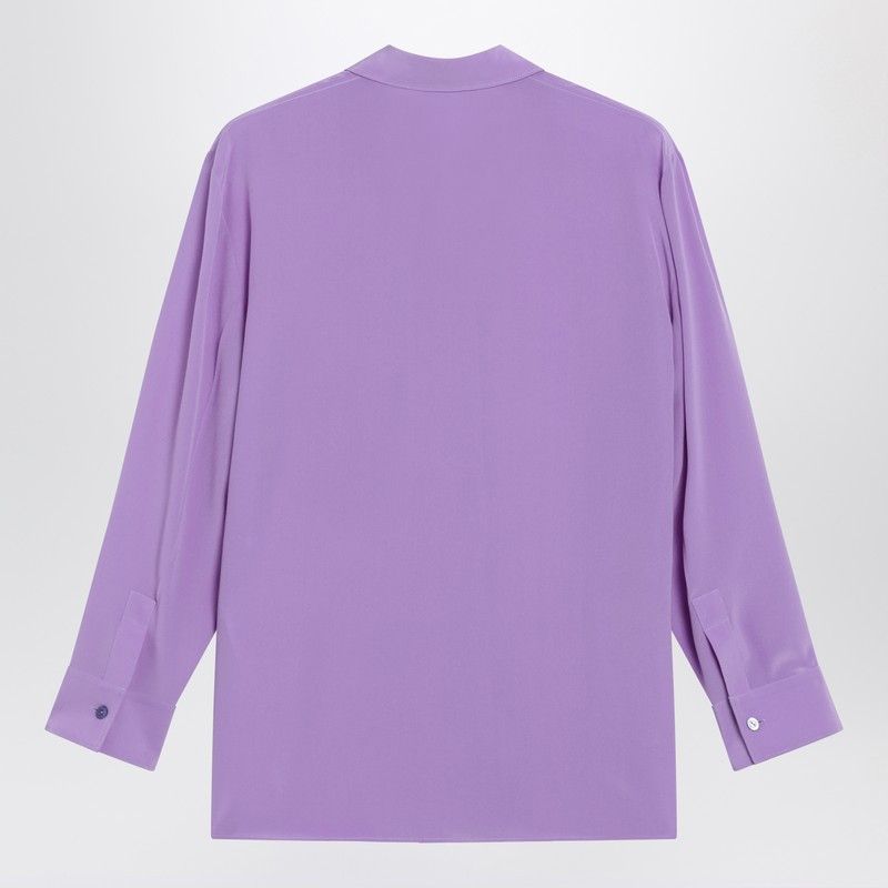 Gucci Gucci Purple Silk Shirt Size M / US 6-8 / IT 42-44 - 2 Thumbnail