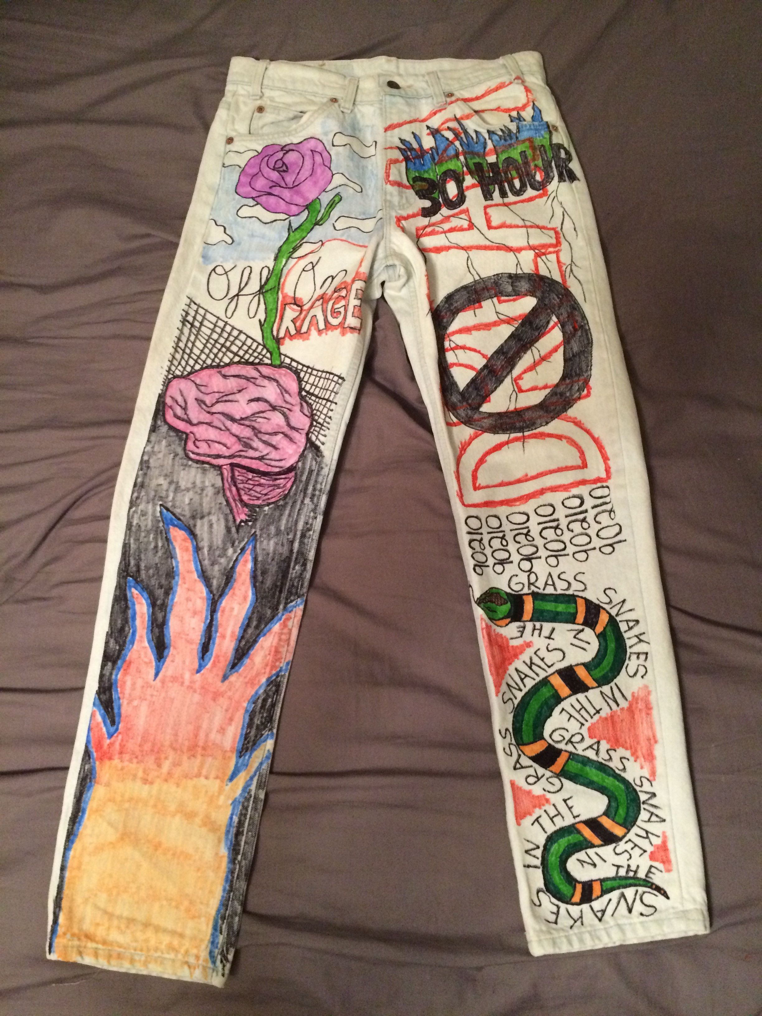 Custom Sharpie Pants