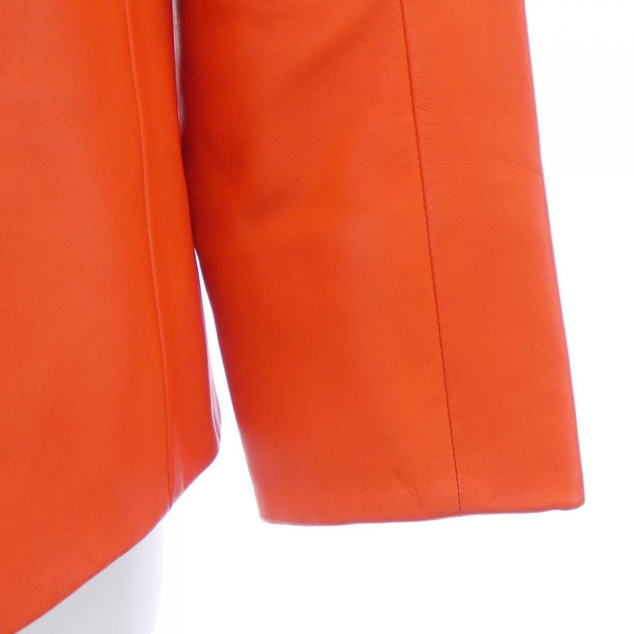 Hermes Hermes Hermès 46-7003 Sheepskin Leather Jacket Leather Outerwear DUTY FREE for USA Size ONE SIZE - 7 Thumbnail