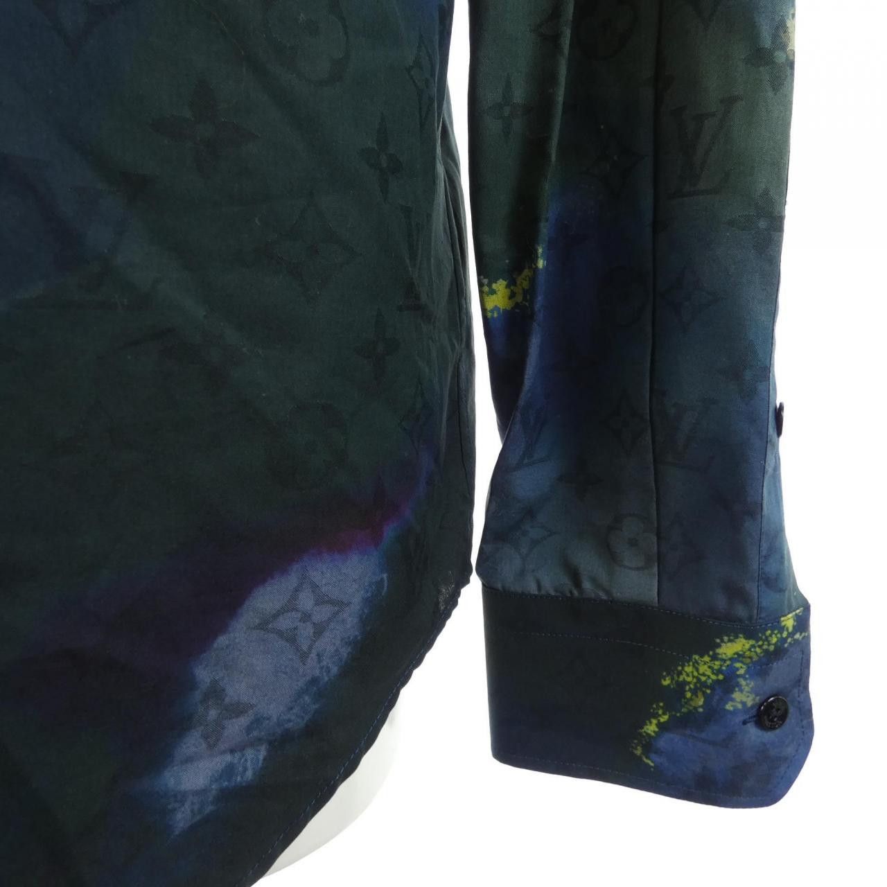 Louis Vuitton Louis Vuitton Louis Vuitton Monogram Tie and Dye Shirt Canvas Tops HLS07WD15 DUTY FREE for USA Size ONE SIZE - 6 Thumbnail