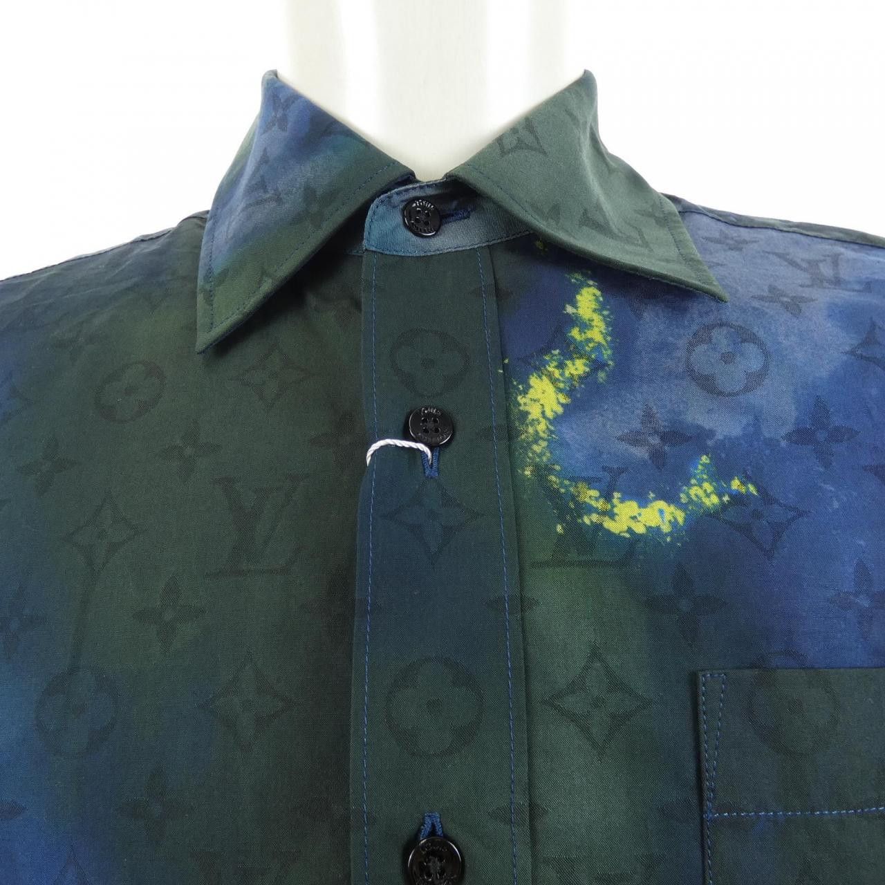 Louis Vuitton Louis Vuitton Louis Vuitton Monogram Tie and Dye Shirt Canvas Tops HLS07WD15 DUTY FREE for USA Size ONE SIZE - 5 Thumbnail