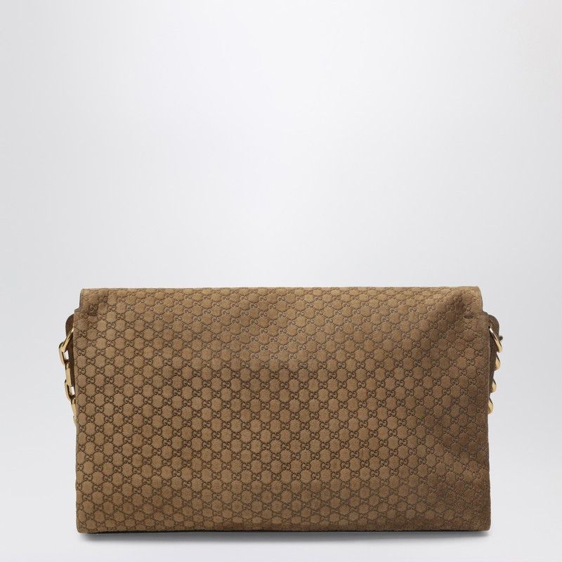 Gucci Gucci Large Beige Gg Suede Shoulder Bag Size ONE SIZE - 2 Thumbnail