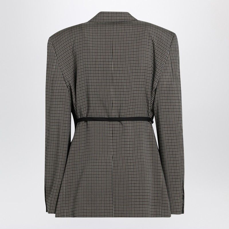 Balenciaga Balenciaga Vichy-Pattern Jacket With Side Lace Detail Size M / US 6-8 / IT 42-44 - 2 Thumbnail