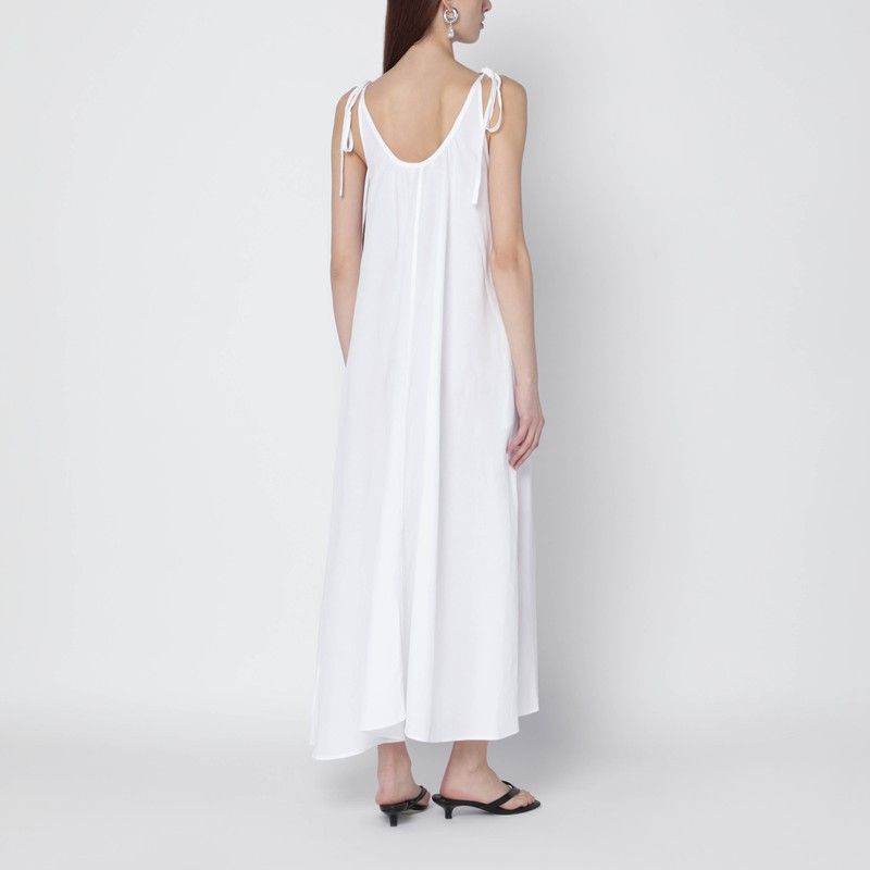 Anine Bing Anine Bing White Linen-Blend Dress Size ONE SIZE - 2 Thumbnail