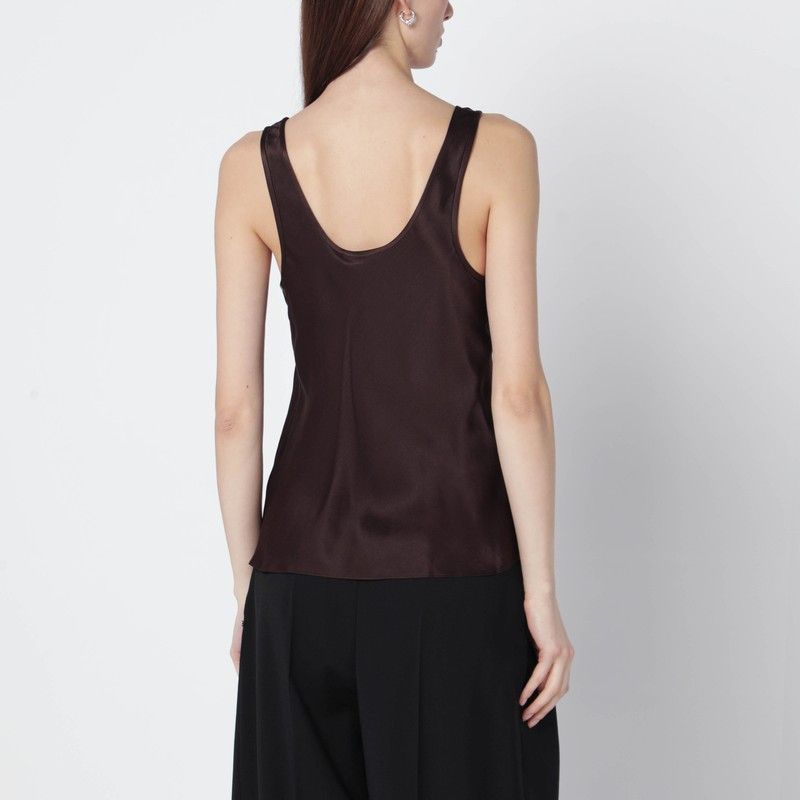 Anine Bing Anine Bing Brown Lea Silk Top Size XS / US 0-2 / IT 36-38 - 2 Thumbnail