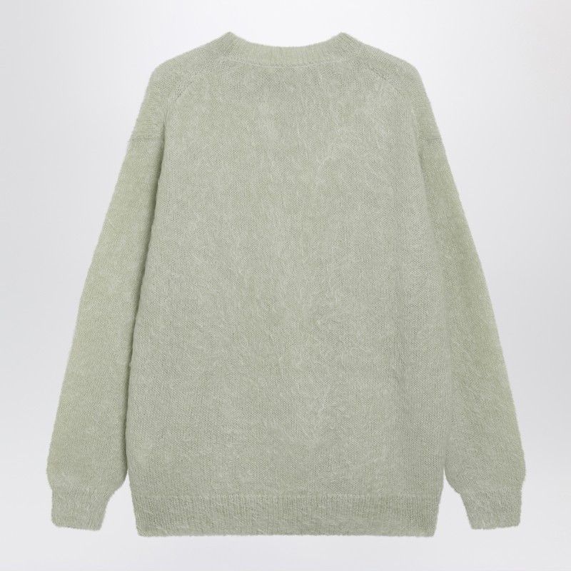 Auralee Auralee Light Green Brushed Mohair-Blend Sweater Size US XL / EU 56 / 4 - 2 Thumbnail