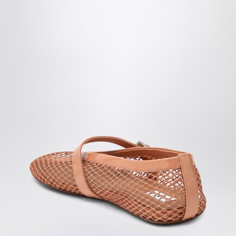 Alaia Ballerina In Blush Pink Mesh
