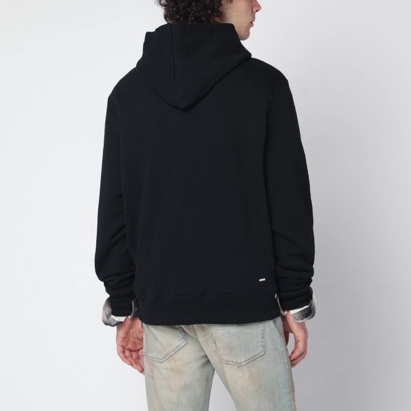Amiri Black Hoodie With Logo