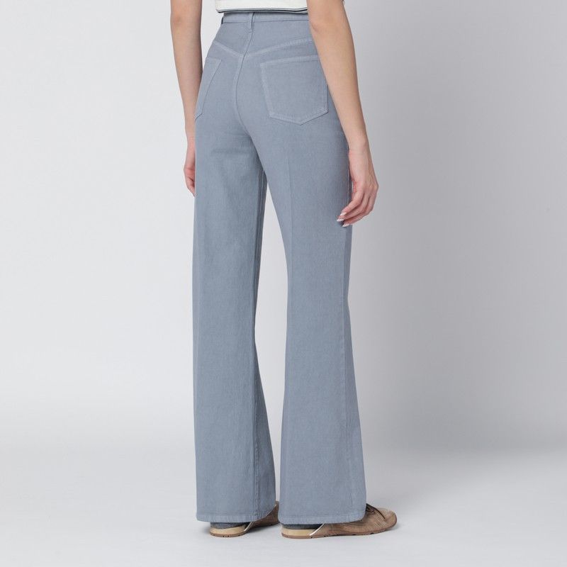 A.P.C. A.P.C. Blue-Grey Cotton Trousers Size 29" - 2 Thumbnail