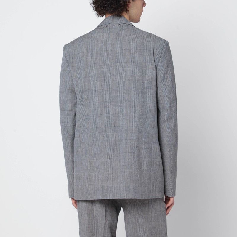 Golden Goose Golden Goose Grey Single-Breasted Prince Of Wales Jacket Size US M / EU 48-50 / 2 - 2 Thumbnail