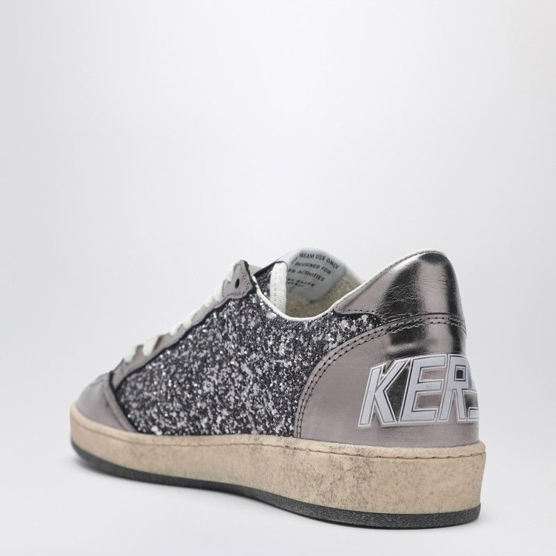 Golden Goose Golden Goose Ballstar Silver Glitter Sneakers Size US 10 / IT 40 - 2 Thumbnail