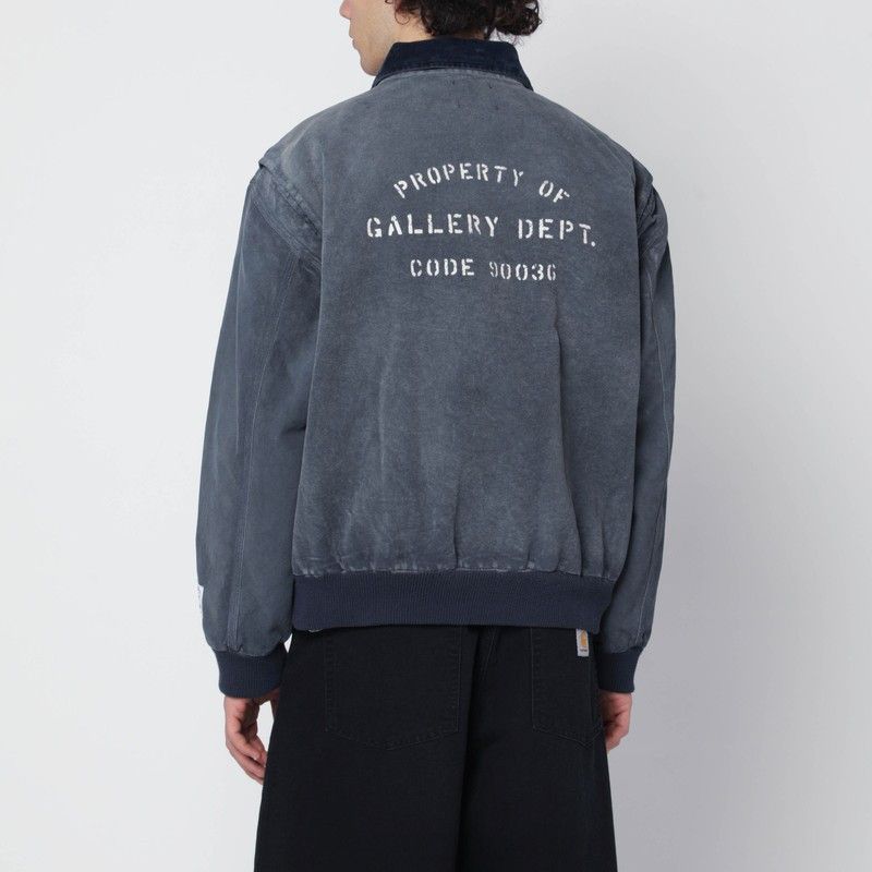 Gallery Dept. Gallery Dept. Navy Cotton Zip Jacket Size US L / EU 52-54 / 3 - 2 Thumbnail