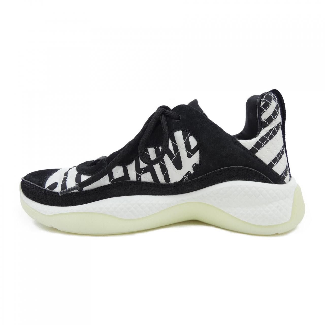 Chanel Chanel Chanel Graphic Logo Nylon Suede Sneakers Suede Shoes G38290Y55488 DUTY FREE for USA Size ONE SIZE - 2 Thumbnail
