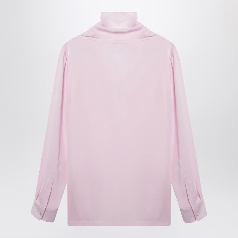 Max Mara Max Mara Pink Blouse In Silk Charmeuse Size M / US 6-8 / IT 42-44 - 2 Thumbnail