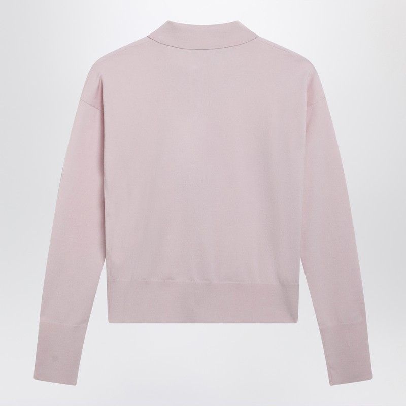 Max Mara Max Mara Pink Wool-Blend Cardigan Size M / US 6-8 / IT 42-44 - 2 Thumbnail