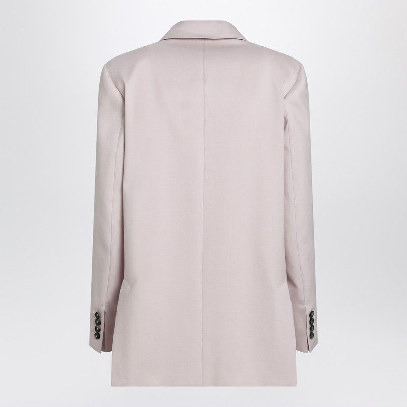 Max Mara Max Mara Dusty Beige Double-Breasted Wool-Blend Jacket Size M / US 6-8 / IT 42-44 - 2 Thumbnail