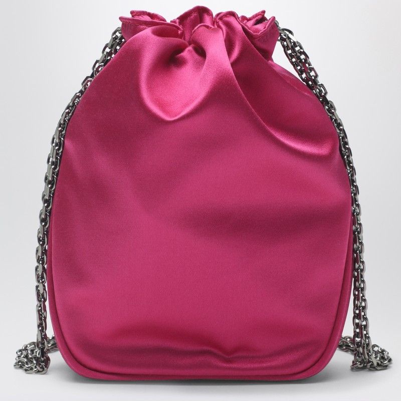 Roger Vivier Roger Vivier Nano Pilgrim Bag In Fuchsia Satin Size ONE SIZE - 2 Thumbnail