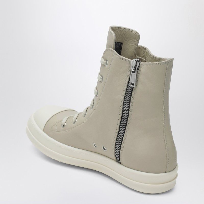 Rick Owens Rick Owens High Sand/White Leather Trainer Size US 8 / EU 41 - 2 Thumbnail