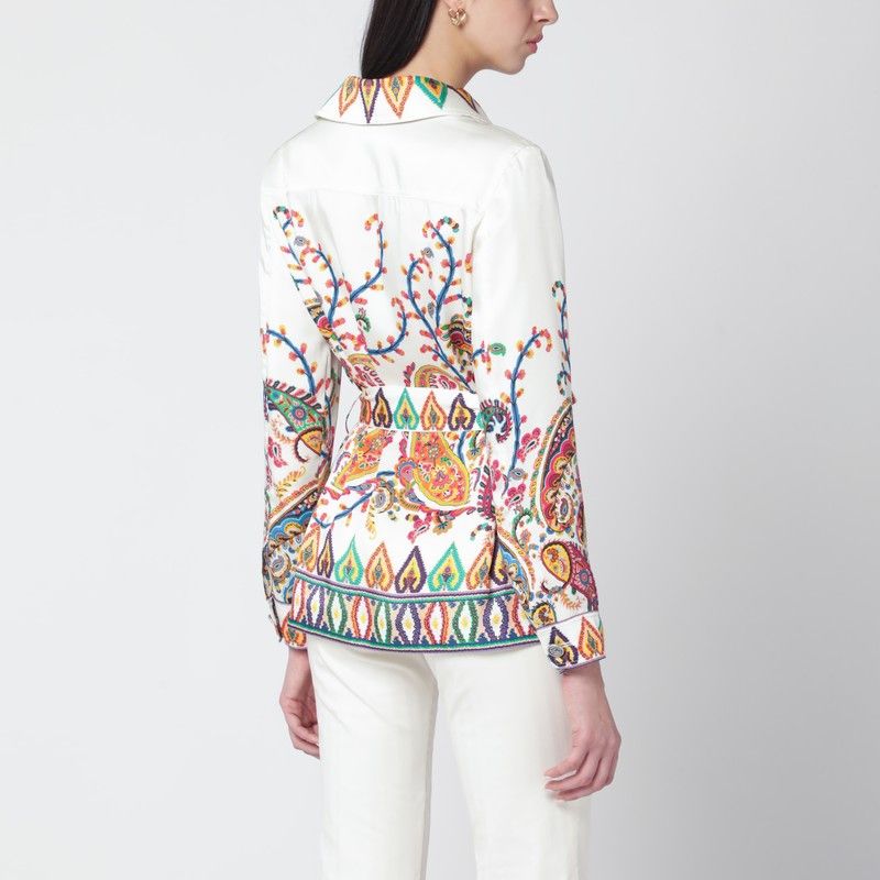 Etro Etro Paisley-Print Belted Shirt Jacket Size M / US 6-8 / IT 42-44 - 2 Thumbnail