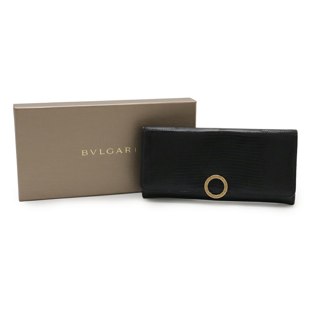 Bvlgari Bvlgari BVLGARI Bulgari Bulgari Lizard Long Wallet Natural Material Long Wallet DUTY FREE for USA Size ONE SIZE - 9 Thumbnail