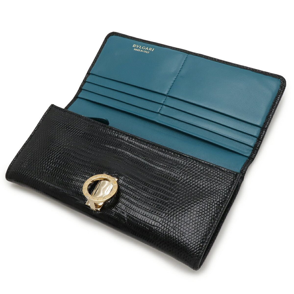 Bvlgari Bvlgari BVLGARI Bulgari Bulgari Lizard Long Wallet Natural Material Long Wallet DUTY FREE for USA Size ONE SIZE - 4 Thumbnail