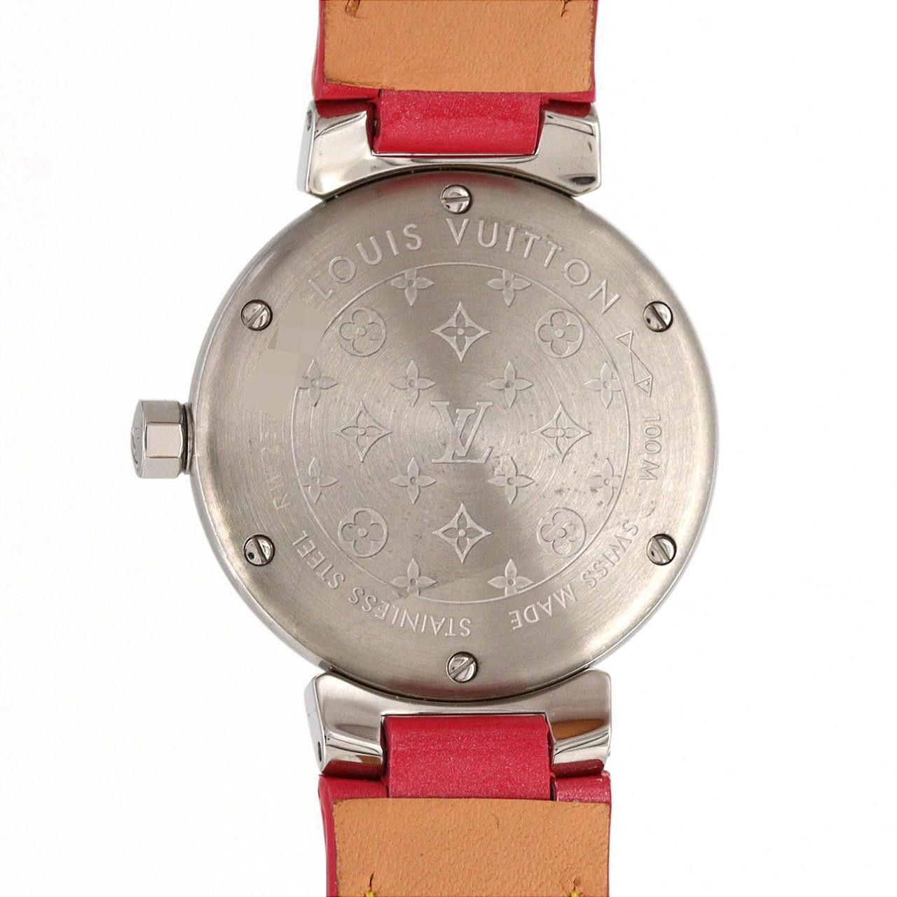 Louis Vuitton Louis Vuitton Louis Vuitton Tambour 12P Stainless Steel Metal Quartz Q121H DUTY FREE for USA Size ONE SIZE - 6 Thumbnail