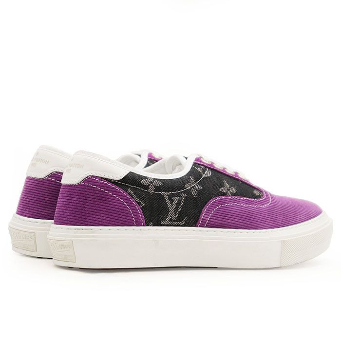 Louis Vuitton Louis Vuitton Louis Vuitton Trocadero Monogram Denim Corduroy Sneakers Denim Shoes DUTY FREE for USA Size ONE SIZE - 13 Thumbnail