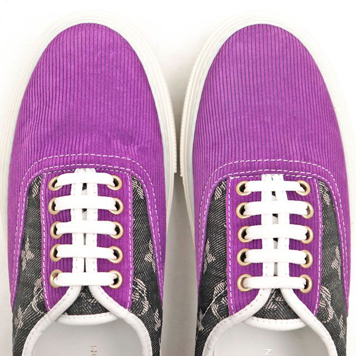 Louis Vuitton Louis Vuitton Louis Vuitton Trocadero Monogram Denim Corduroy Sneakers Denim Shoes DUTY FREE for USA Size ONE SIZE - 12 Thumbnail