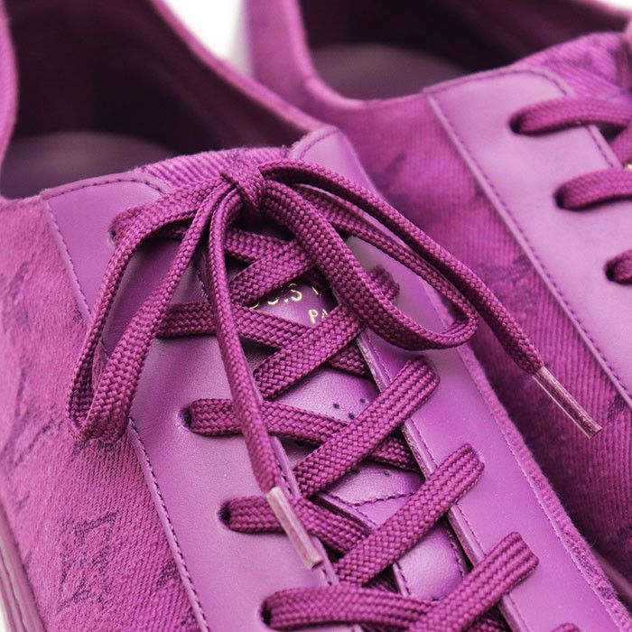 Louis Vuitton Louis Vuitton Louis Vuitton Monogram Leather Canvas Sneakers Leather Shoes DUTY FREE for USA Size ONE SIZE - 2 Thumbnail