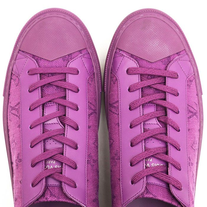 Louis Vuitton Louis Vuitton Louis Vuitton Monogram Leather Canvas Sneakers Leather Shoes DUTY FREE for USA Size ONE SIZE - 12 Thumbnail