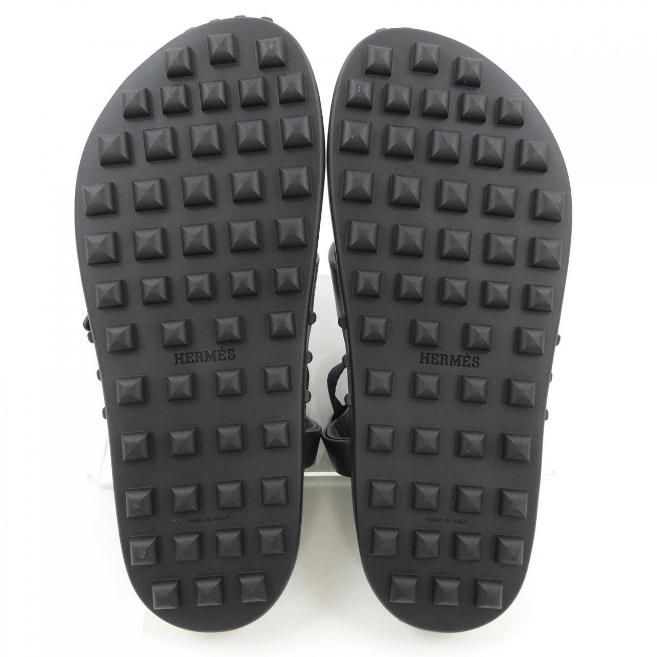 Hermes Hermes Hermès 241235Z Ribbon Calfskin Sandals 36.5 Leather Shoes DUTY FREE for USA Size ONE SIZE - 4 Thumbnail