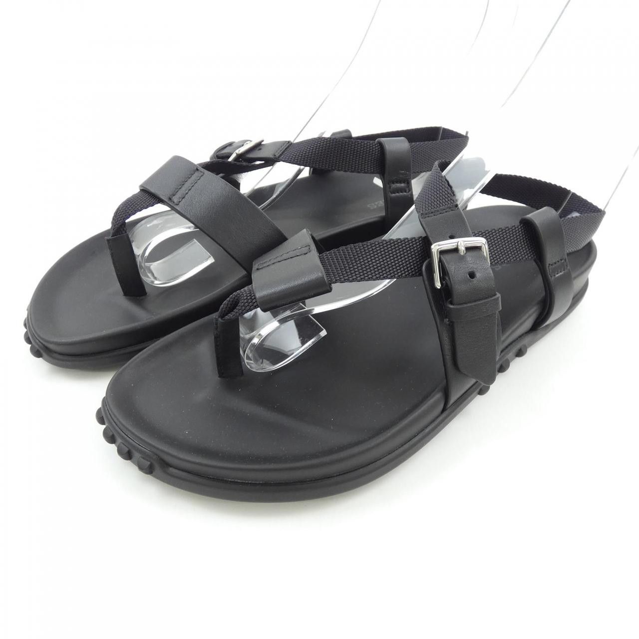 Hermes Hermes Hermès 241235Z Ribbon Calfskin Sandals 36.5 Leather Shoes DUTY FREE for USA Size ONE SIZE - 3 Thumbnail