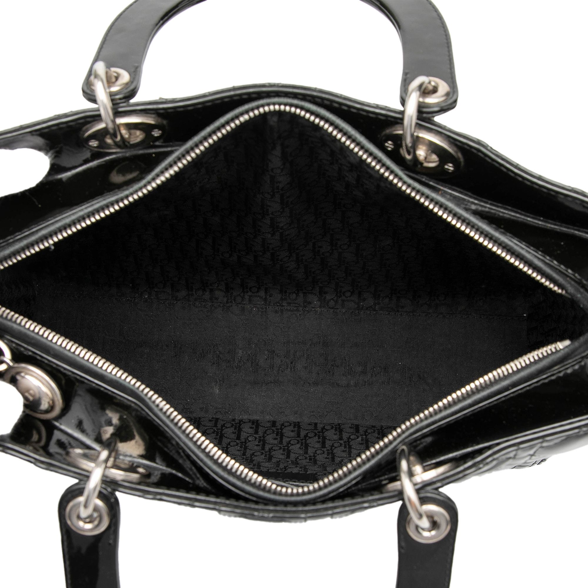 Dior Dior Large Patent Cannage Lady Dior Size ONE SIZE - 4 Thumbnail